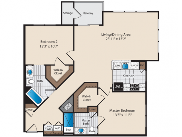 C4 Winfield Two Bedroom Two Bathroom